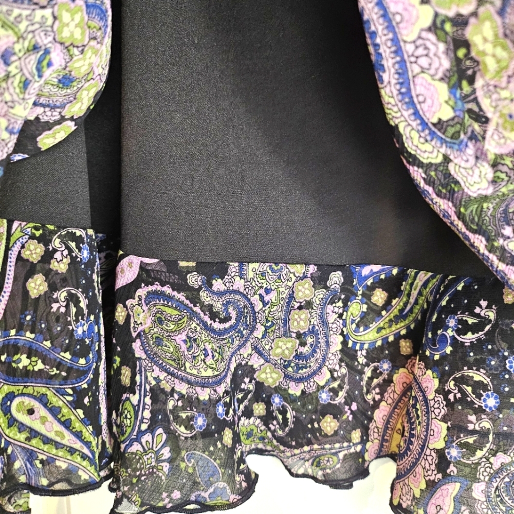 🎯 Briggs New York Women's Paisley Skirt Size 8 - Picture 5 of 9